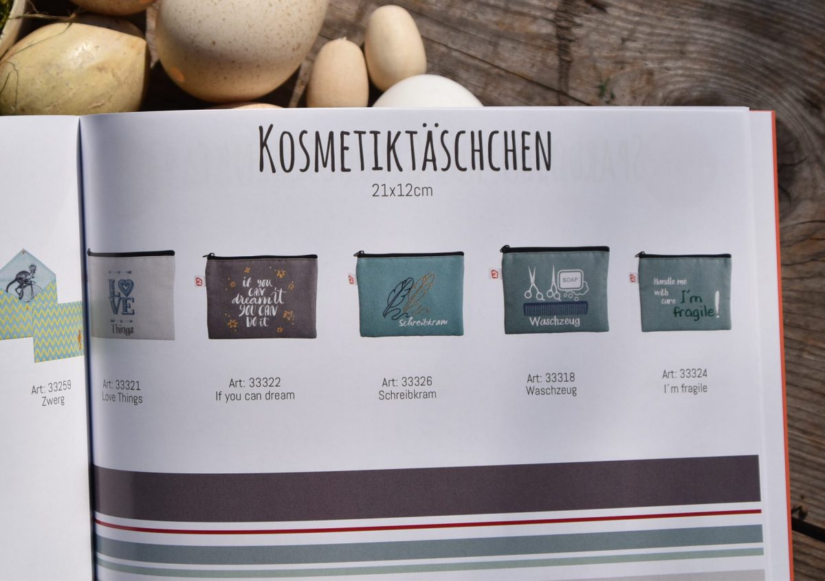 Wunderlekatalog, Kosmetiktaschen, Übersicht, Ostern, Frühling, Geschenkideen