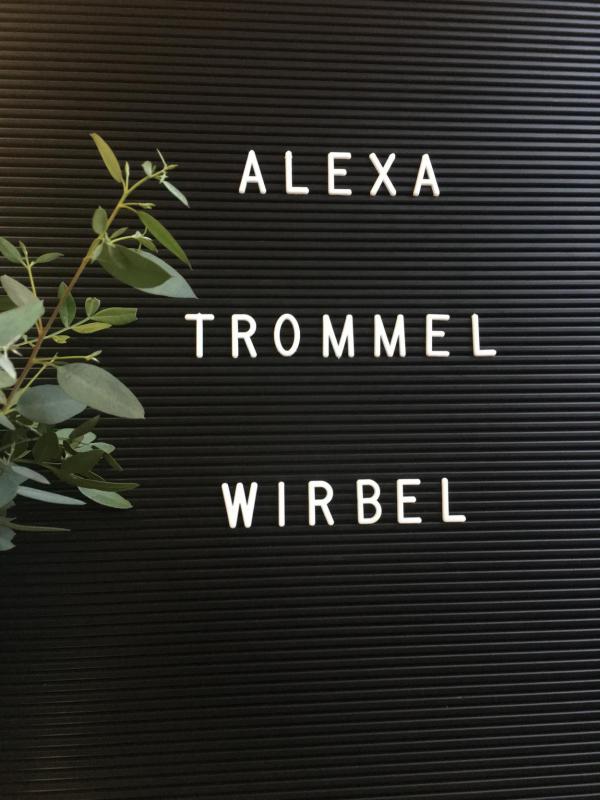 Letterboard, Alexa Trommelwirbel, Willkommen 2019
