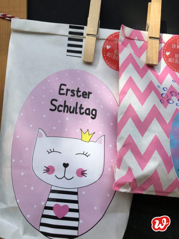 Wundertüte Erster Schultag, Schultüte, Wundertüte, Geschenkiden, gefertigt in Werkstätten für behinderte Menschen