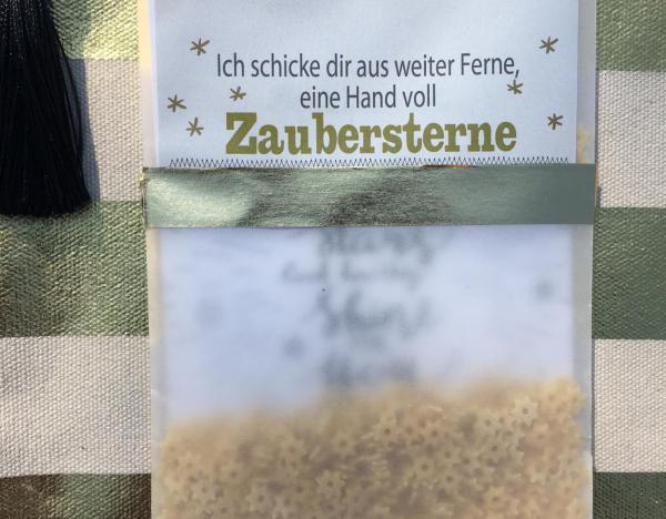 Zaubersterne, Kleinigkeit, Wunderle, Geschenk, Mitbringsel, Sternnudeln, lecker