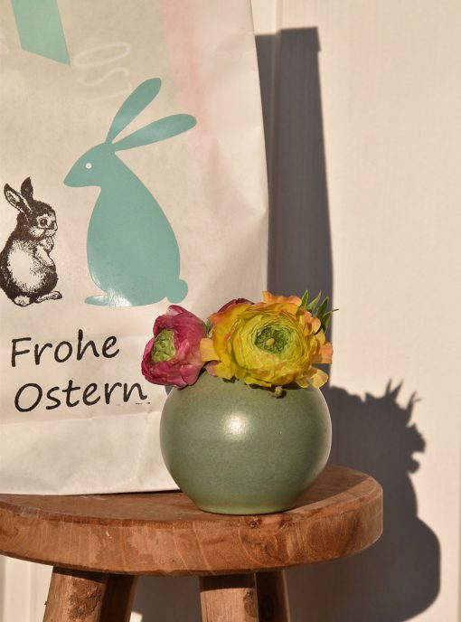 Wunderle, Wundertüte, Frohe Ostern Wundertüte, Ostern, Frühling, Eieiei, warmherzige Mitbringsel, liebevolle kleinigkeiten, Geschenkideen, gefertigt in Werkstätten für behinderte Menschen, Geschenke mit emotionalem Mehrwert, Ranunkeln