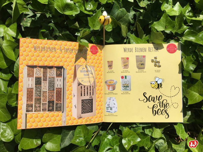 Wunderlekatalog, Save the bees, Geschenkideen, Geschenk, Kleinigkeit, Mitbringsel, Bienenretterprodukte