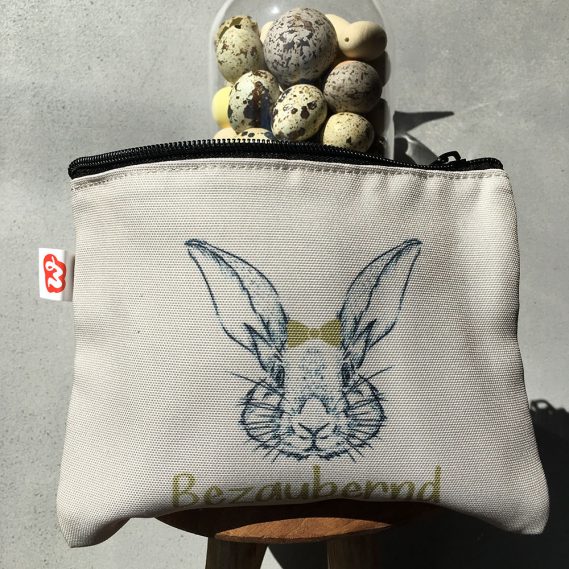 Wunderle, Kosmetiktasche, bezaubernd, Frühling, Osterhase, gefertigt in kleinen Manufakturen, Geschenkideen