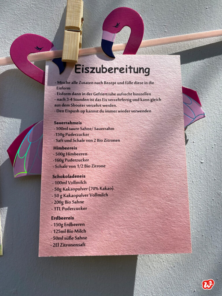 Postkarte Eisrezepte