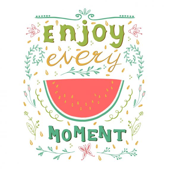 Enjoy every moment Melone, free printable