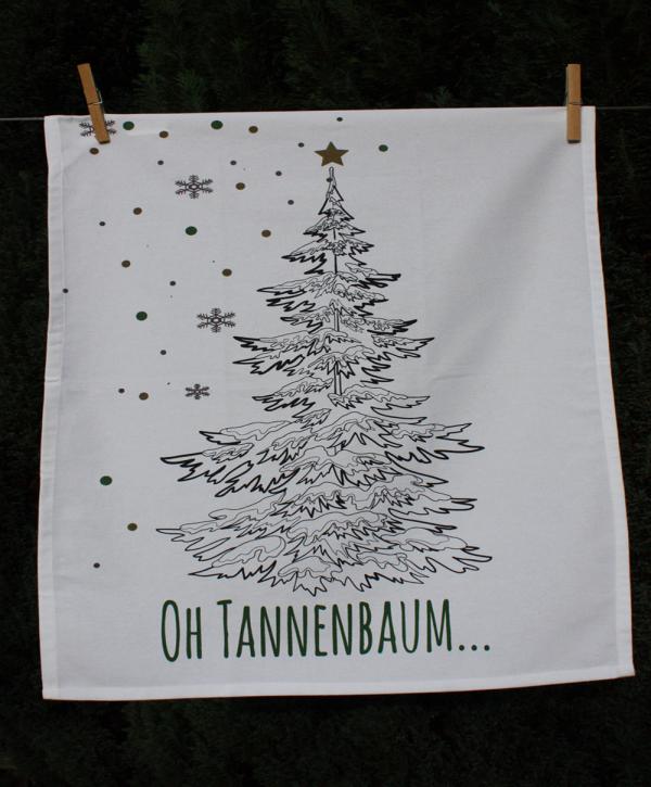 Oh Tannenbaum, Geschirrhandtuch, Weihnachten, Mitbringsel, Liebevolle Kleinigkeit