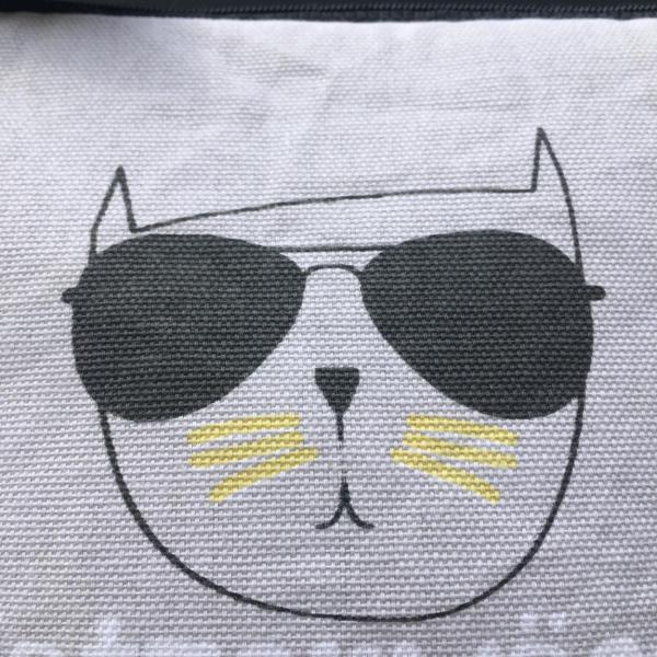 Wunderle, Kosmetiktasche, Katzenwäsche, cool cat, cat lover, Sonnenbrille, Reiselust, Sommerglück, das Wichtigste