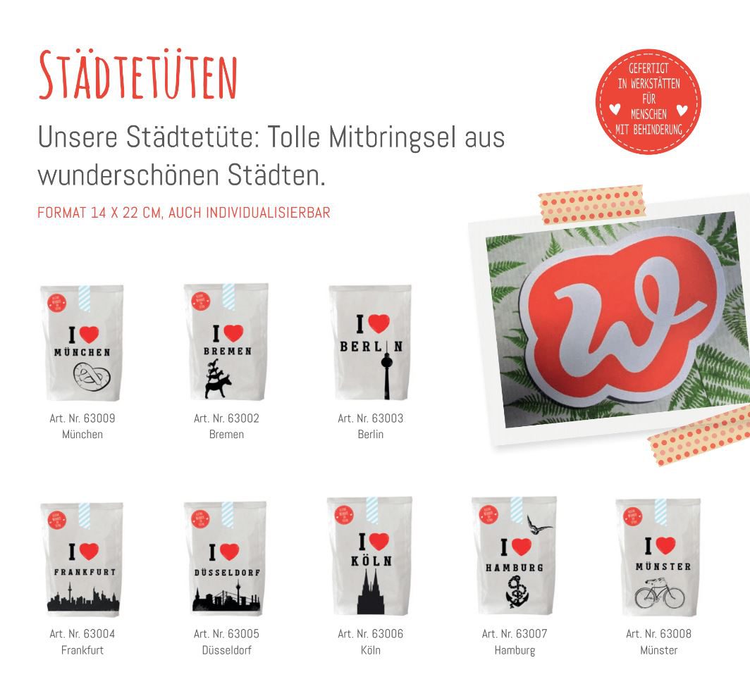 Wunderle Städtetüten Katalog