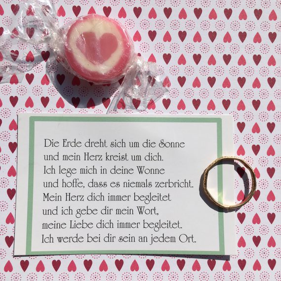 Karte Liebeserklärung aus You & Me Hochzeitstüte