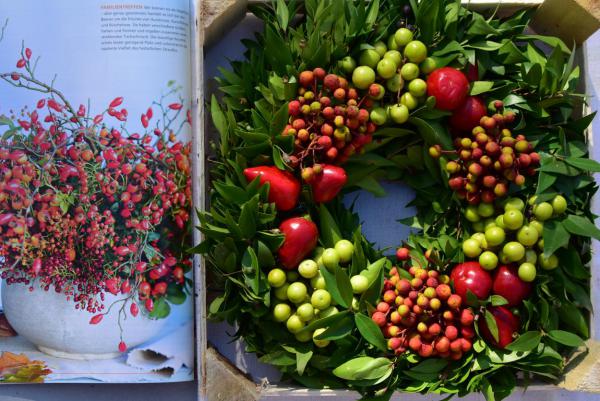 Herbst, Herbstdeko, DIY, Beeren, Kranzzeit