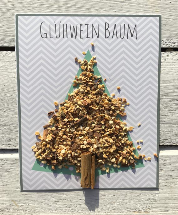 Wunderle Glühweinbaum Postkarte, Adventsgeschenke, Glühweingewürz, Geschenkideen, Mitbringsel