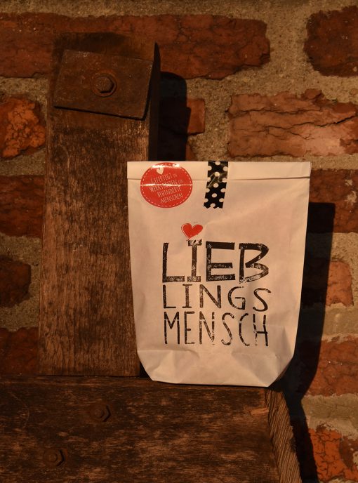 Wunderle, Wundertüte, Lieblingsmensch, L wie, Männerkram, Männergeschenke, Mitbringsel, Liebe, verliebt, Liebling, Valentinstag, gefertigt in Werkstätten für behinderte Menschen