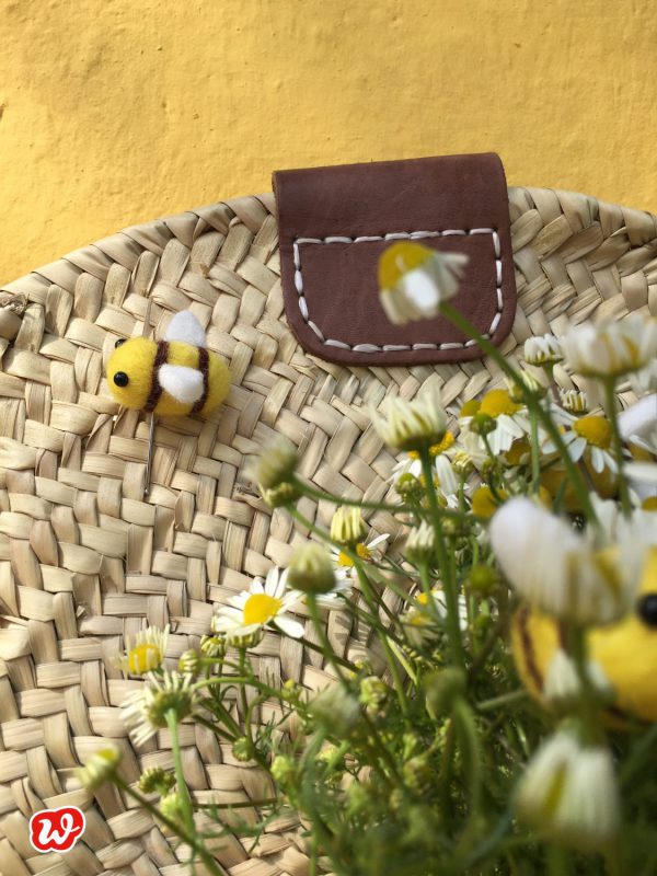 DIY, Filzbienennadel, Save the bees, Reminder, Anstecknadel, Wunderle, Geschenk, Bienenrettung