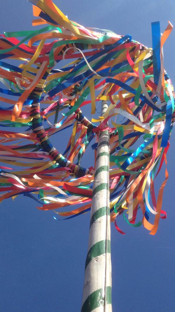 Maibaum, Tanz in den Mai, Wonnemonat Mai, Frühling, Freude, Feierlaune, Draussenzeit