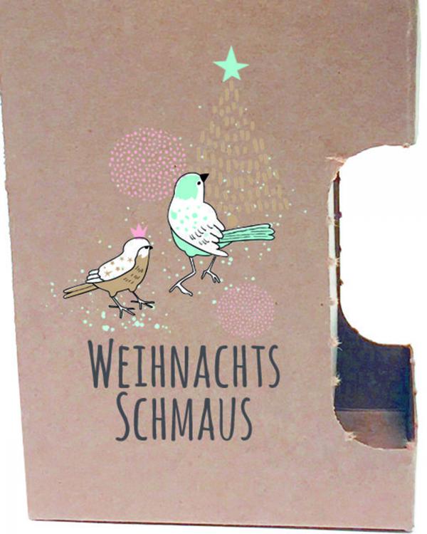 Weihnachtsschmaus, Einwegvogelfutterhaus, lecker, Vogelfreund, bei uns piept´s