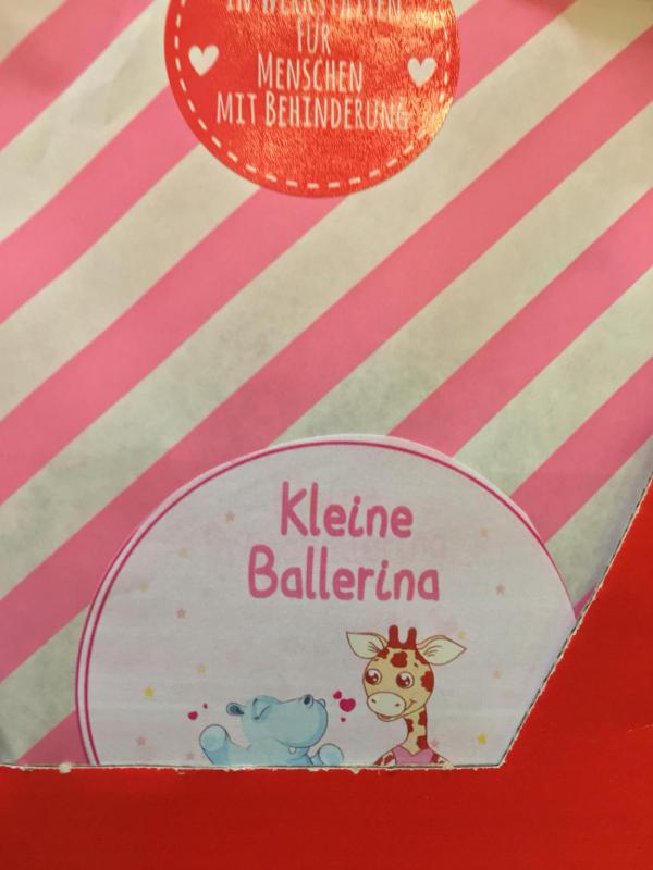 Kleine Ballerina, Wundertüte, Wunderle, gefertigt in Werkstätten für behinderte Menschen, Kleinigkeit, Mitbringsel