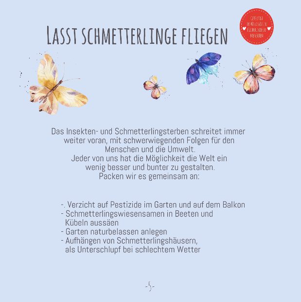 WunderleKatalog, Schmetterlinge, Frühling, Insektenschutz, Naturliebe