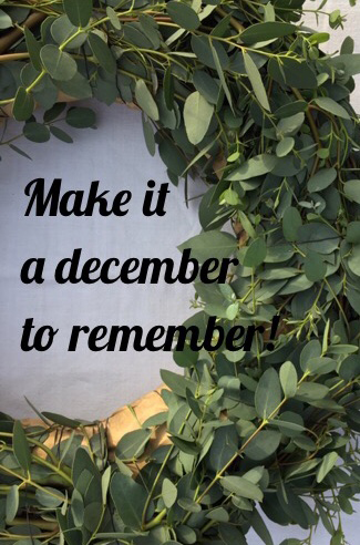 Lettering, Make it a december to remember, Olivenkranz, Weihnachten, Dezember, Advent