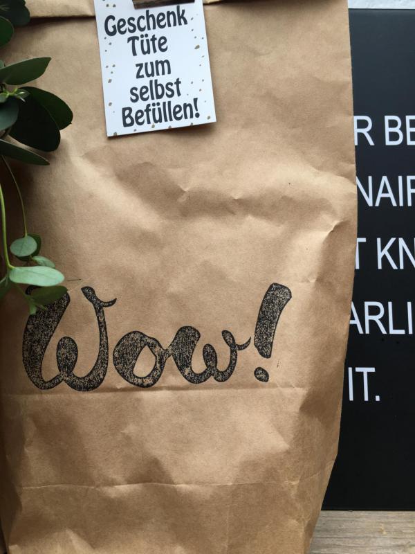 Wunderle, Wow-Tüte, Geschenktüte zum selbst Befüllen, Geschenkverpackung, Wow, Überraschungte