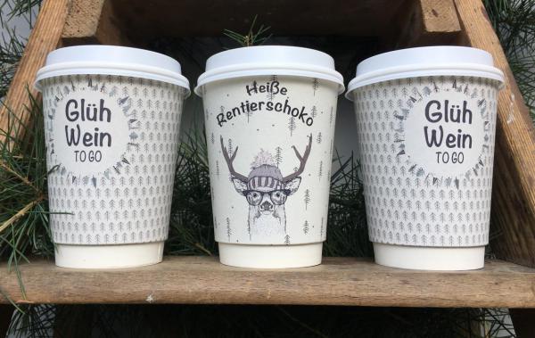 To Go-Becher, Heiße Rentierschokolade, Glühwein, lecker, herzerwärmend, Herbst