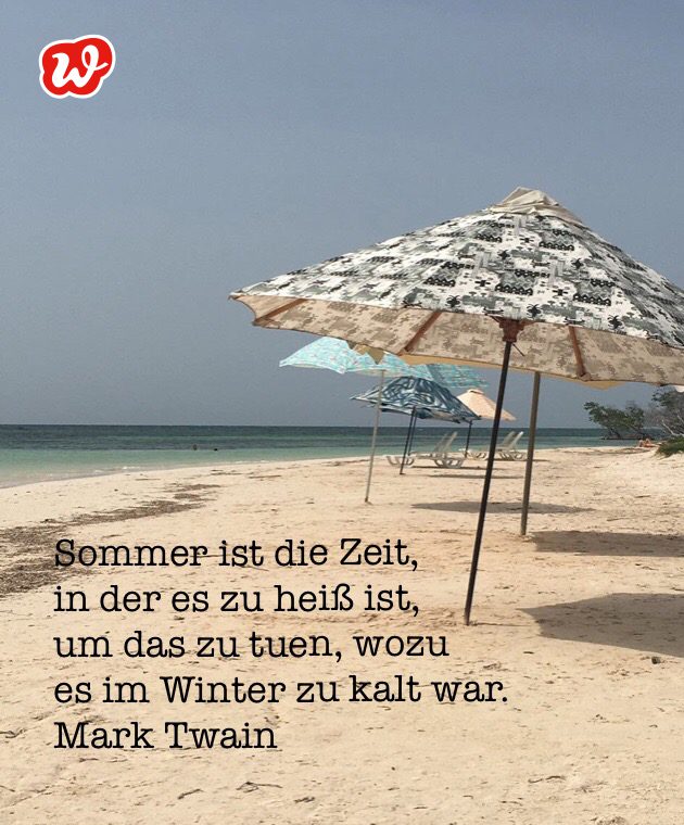 Karibikstrand, Sonnenschirme, Sommer, Sommerspruch, Lässigkeit, Coolness