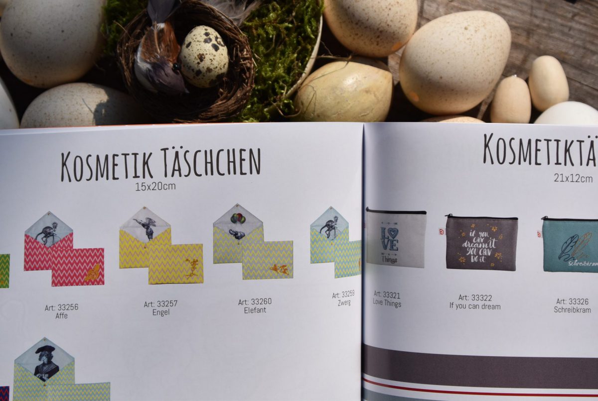 Wunderlekatalog, Kosmetiktäschchen, Übersicht, Frühling, Ostergeschenke, kleine Helfer