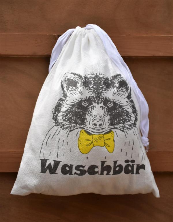 Wunderle, Baumwollbeutel, praktisch, Reiselust, Geschenkideen, Waschbär