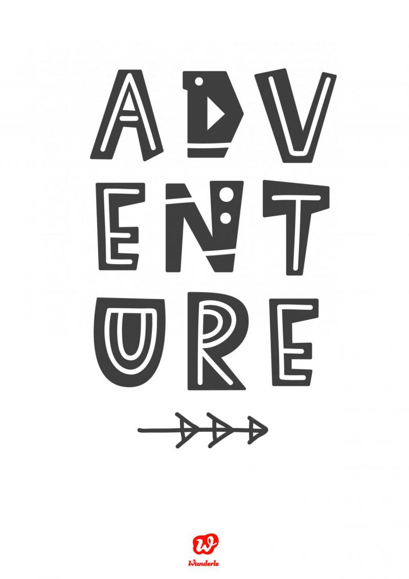 Lettering, Adventure, Freebie, Download, Free printable, Neubeginn