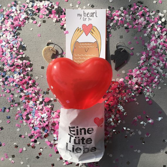 Wunderle, Wundertüte, Eine Tüte Liebe, Geschenkideen, gefertigt in Werkstätten für behinderte Menschen, verliebt, Valentinstag