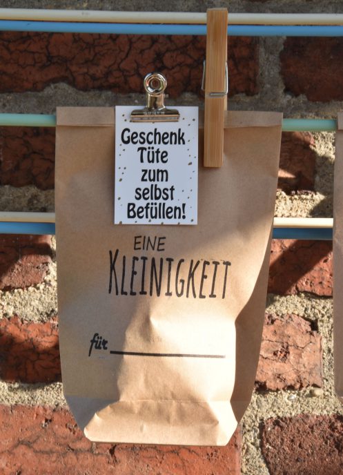 Wunderle, Wundertüte, Geschenktüte zum selbst befüllen, Überraschung, warmherzige Mitbringsel, liebevolle Kleinigkeit, gefertigt in Werkstätten für behinderte Menschen