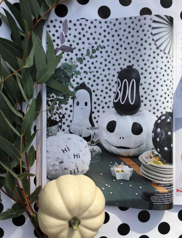 Marie Claire, Herbstideen, Hi, Boo, Halloween, schwarz-weiß, Inspiration