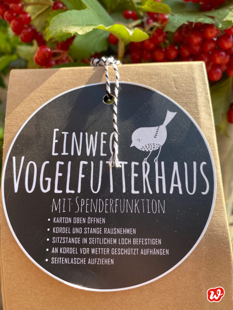 Wunderle Hangtag Einweg Vogelfutterhaus