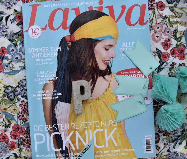 Laviva, Titelseite, Zeitschrift, Thema Picknick, Draussenzeit, die kleinen Wunder, Lieblingszeitschrift
