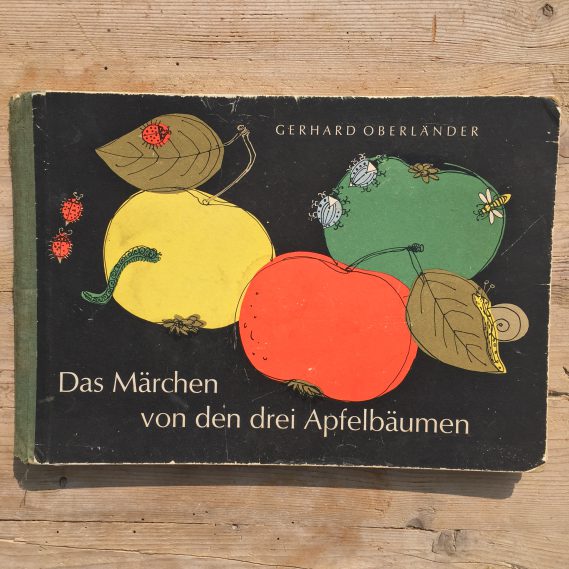 Titelseite, Das Märchen von den drei Apfelbäumen auf Holz