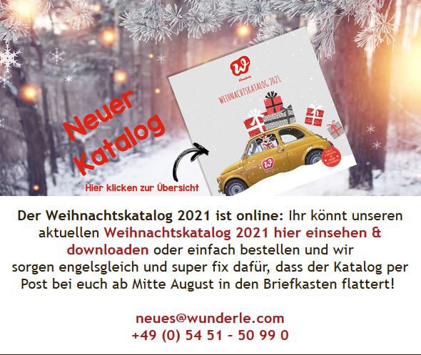 Der neue Wunderlekatalog Winter 2021 ist da