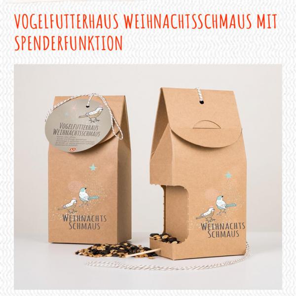 Weihnachtsschmaus, Einwegvogelfutterhaus, lecker, Vogelfreund, Weihnachten