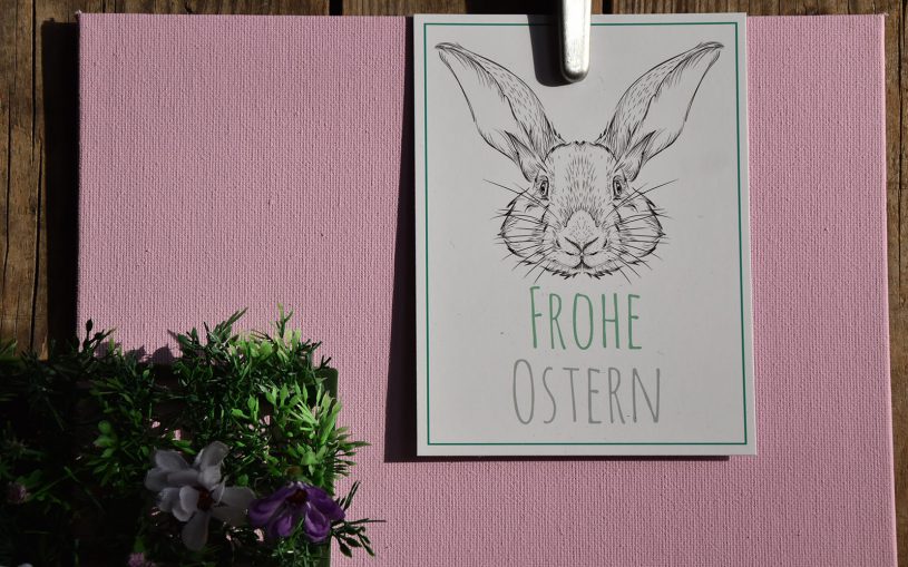 Wunderle, Wundertüte, Frohe Ostern, Postkarte, Detail, Frühling Ostern, Frühlingsboten, Spring is in the air