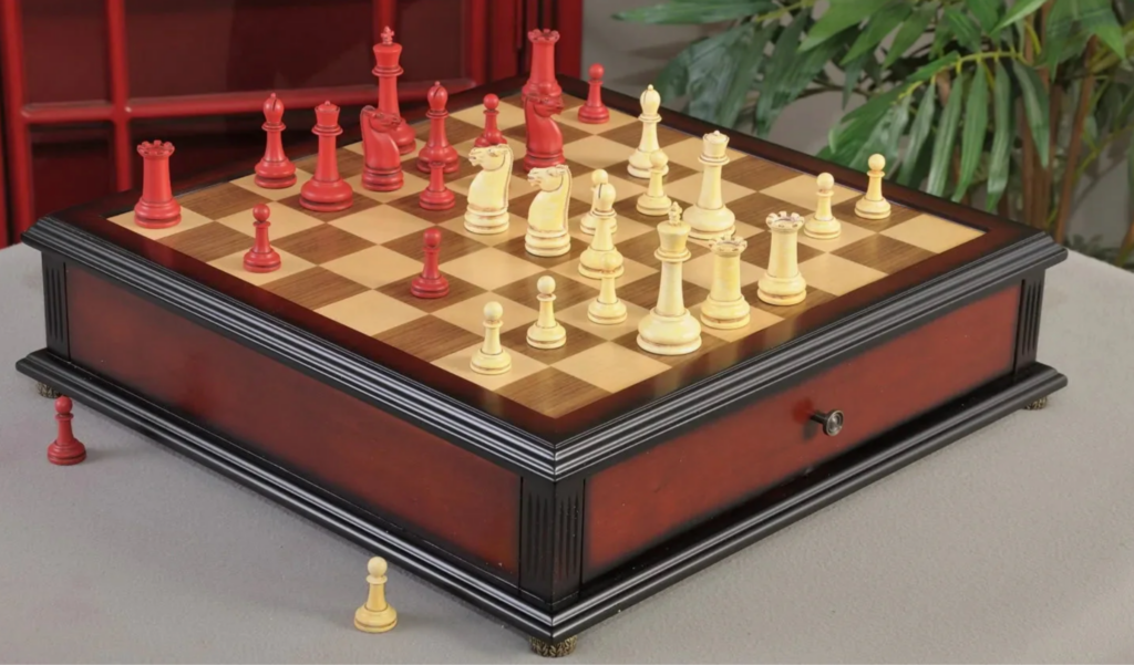 wooden chess set