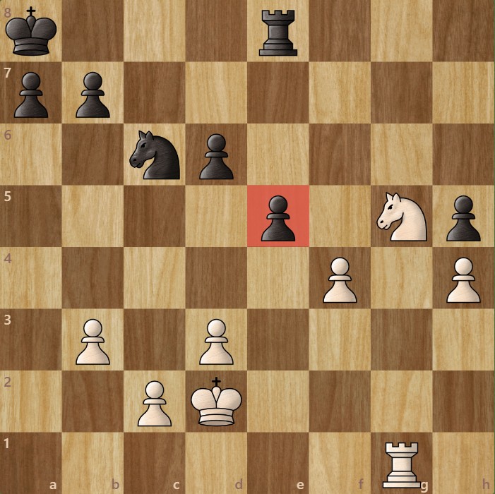 A chessboard diagram showing how to create passed pawns.