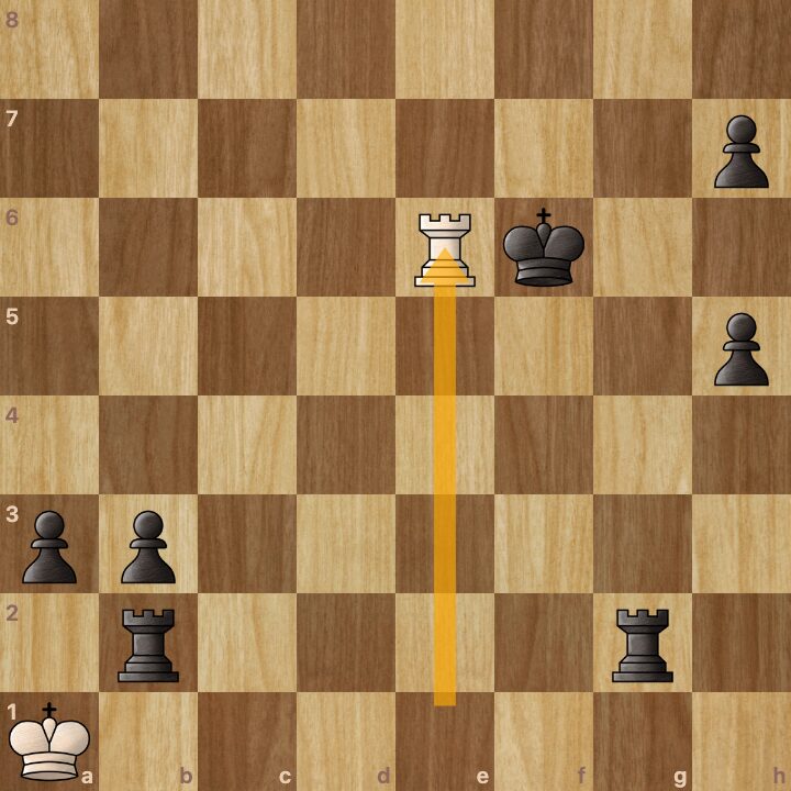 White forces the stalemate.