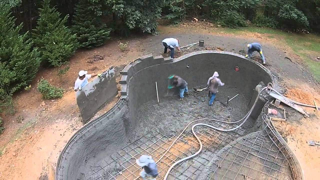 Construção de piscina