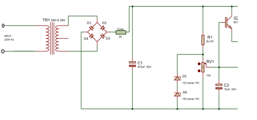 Diagrama de circuito do compensador de corrente transitória