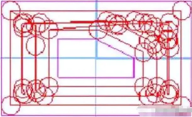 Carril de corte circular