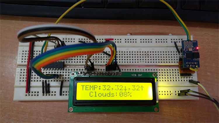 Protótipo de estação meteorológica baseada em ESP8266 e OpenWeatherMap