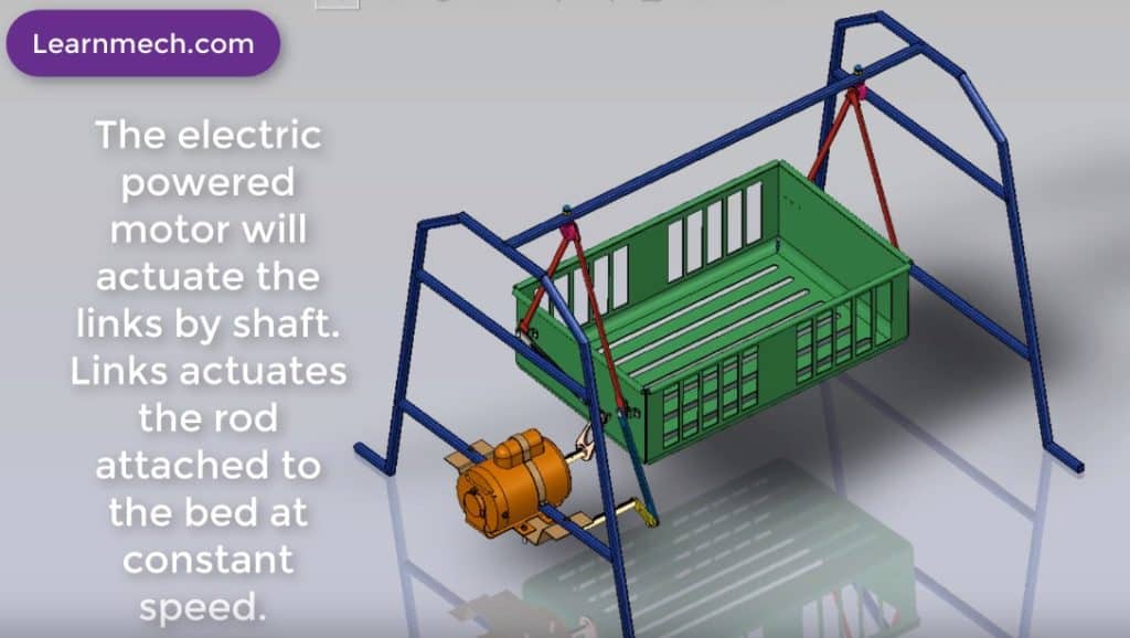 projeto e fabricação de máquina de berço de bebê