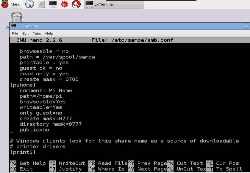Configurando o software Samba para Raspberry Pi