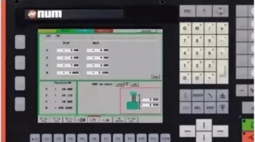 Sistema CNC NUM francês