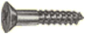 Cross Inlaid Wood Screw