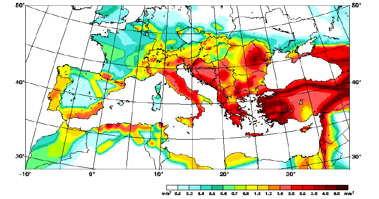 Aceleración máxima del suelo