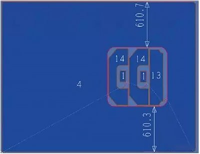 Diagrama de aninhamento de peças